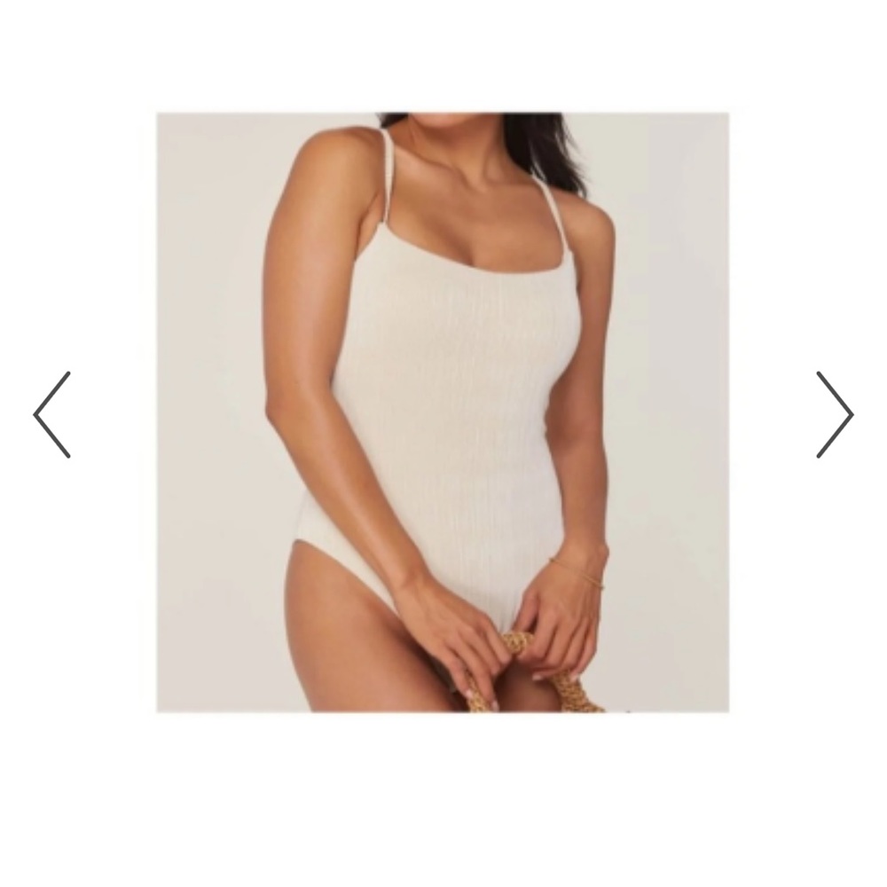 Andie fiji one piece swimsuit lurex stripe